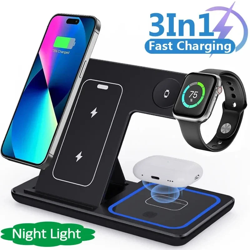 3-in-1 Fast Wireless Charger Station™